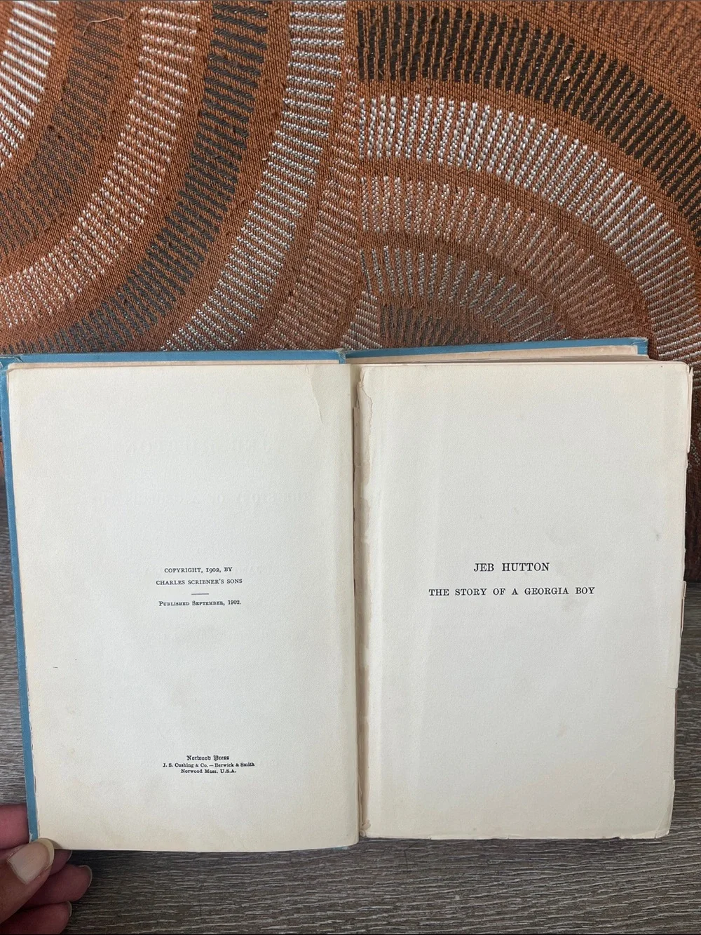 Jeb Hutton The Story of a Georgia Boy by James B. Connolly 1902